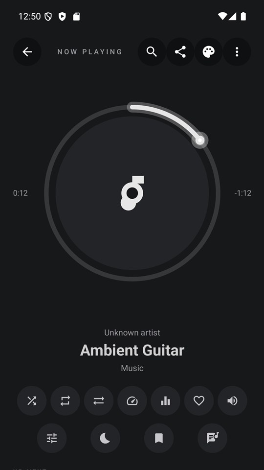 KayCast music player with album art and controls
